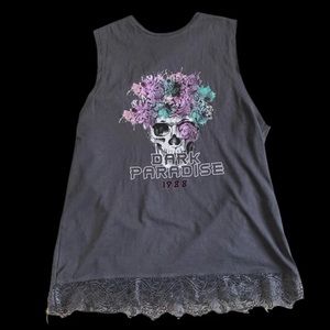 Atmosphere women's medium skull shirt